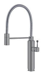 Смеситель для кухни Vincea VKF-101GM, вороненая сталь,