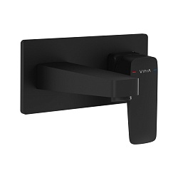 Встраиваемый смеситель для раковины VitrA Root Square A4273836EXP матовый черный латунь