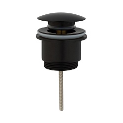 Донный клапан Gid универсальный G-58BL 76604K черный глянцевый 7.5x7x3.5