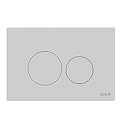 Кнопка смыва для инсталляции VitrA Origin 740-2480 глянцевая хром двойный смыв