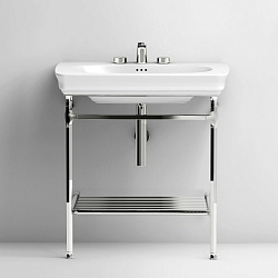 Artceram CIVITAS Структура металлическая Quadra для раковины 68 см, полка сетка, цвет хром