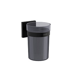 Стакан для зубных щеток VitrA Root A4480636 подвесной матовый черный пластик