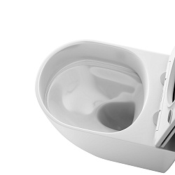 Унитаз подвесной Grossman Thin Rim GR-5601S (520х360х360) тонкий ободок,белый с тонкой крышкой,микролифт,1 место