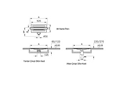 Душевой трап VitrA Eco-Flow 59980482000 80 x 6 см горизонтальный с мокрым затвором матовый хром