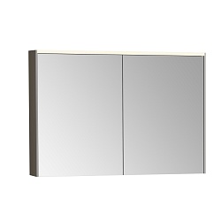 Зеркальный шкаф VitrA Core 66912 100 см брашированный хром с подвесткой