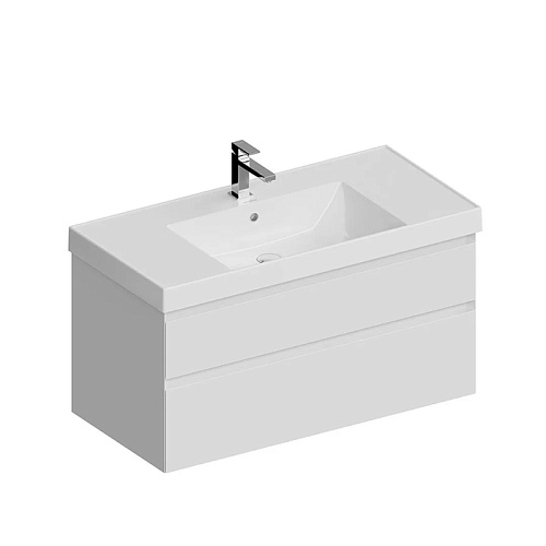 Kerama Marazzi Тумба CUBO подвесная с ящиками 100, белая матовая