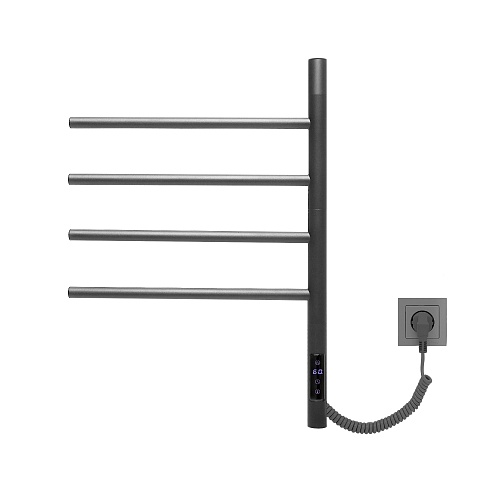 Полотенцесушитель электрический Vincea VTD-1S1CGE 43x60, графит, таймер,
