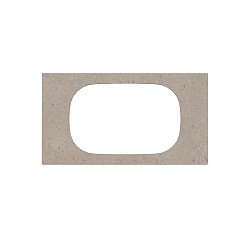 Kerama Marazzi MAGICA Столешница из керамогранита для раковин, встраив. сверху Риккарди 90 см, бежевый мат. (без отв.)