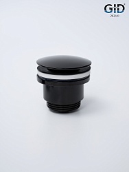 Донный клапан Gid универсальный G-58BL 76604K черный глянцевый 7.5x7x3.5