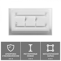 Душевой поддон ABBER AD3C119 110х90 прямоугольный, акриловый, белый