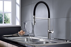 Смеситель для кухни Vincea VKF-114CH, хром,
