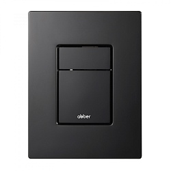 Кнопка смыва ABBER AC0123MB пневматическая, черная матовая
