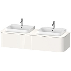 Duravit Happy D.2 Plus Раковина 600х460мм с переливом, 1 отв под смес,  выпуск с керам. покрытием цвет белый (Спец.цена из наличия)