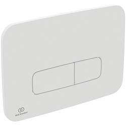 Ideal Standard Oleas M1 Механическая панель смыва, двойной смыв, покрытие soft touch цвет: белый матовый