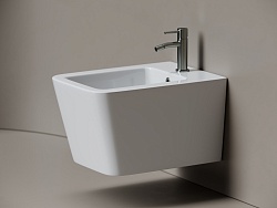 Биде подвесное Ceramicanova Miro, с крепежом для полностью скрытого монтажа, цвет белый, арт. CN11004