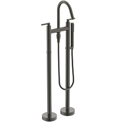 Ideal Standard Joy Neo Смеситель для ванны, напольный, с душевым набором, шлангом IDEALFLEX&reg; 125см, цвет: PVD Magnetic Grey