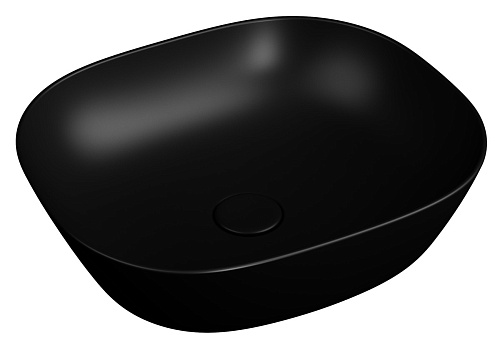 Раковина чаша VitrA Plural 7810B483-0016 45 x 38 см накладная матовая черная антибактериальное покрытие Hygiene + Clean