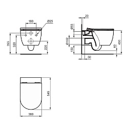 Ideal Standard Blend Curve Сиденье SLIM для унитаза, с микролифтом, быстосъемное, для  T375101, T374901, T465501 , цвет: белый глянец