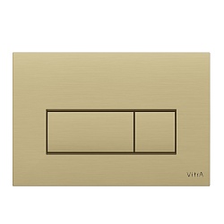 Кнопка смыва для инсталляции VitrA Root Square 740-2325 брашированное золото двойный смыв