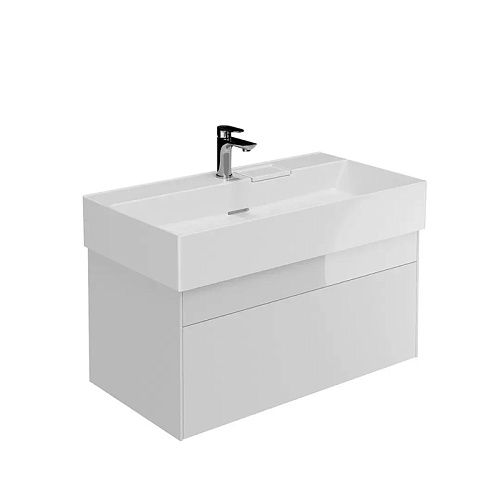 Kerama Marazzi Тумба LOGICA подвесная 2 ящика 90 см, белоснежный