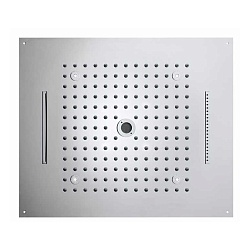 BOSSINI DREAM/4 Верхний душ 570 x 470 mm, 4 режима (дождь, каскад, водопад, моноструя), с 4 LED (белый), блок питания/управления, цвет: хром