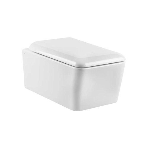 GESSI Унитаз подвесной 558х362 мм., в комплекте с крышкой-сиденьем с механизмом Soft Close, фурнитура хром, цвет белый глянцевый