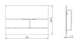 Кнопка для инсталляции, нерж.сталь NICKEL BRUSH (для TECE)