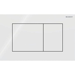 Geberit Sigma40 Клавиша для двойного смыва, квадратная: Белый