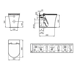 Ideal Standard La Dolce Vita Сиденье SLIM для унитаза, с микролифтом, быстосъемное, для E263601 , цвет: белый глянец