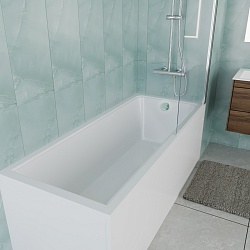 Ванна акриловая Vincea VBT-2G170-LG с ножками 1700*700*470, пристенная, цвет белый,