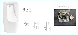 Подвесной писсуар Gid Q9503 91107 белый 38x34x77