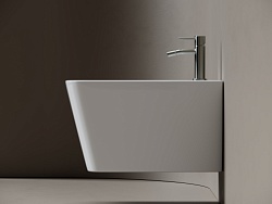 Биде подвесное Ceramicanova Miro, с крепежом для полностью скрытого монтажа, цвет белый, арт. CN11004