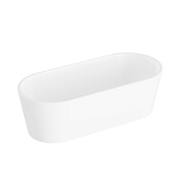 Ванна VitrA Geo 65380006000 180 x 80,5 см отдельностоящая акриловая прямоугольная белая