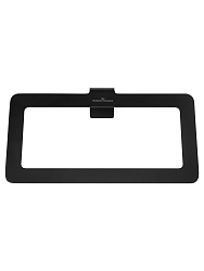 Кольцо для полотенец WONZON & WOGHAND ECLIPSE, Черный матовый (WW-V2201-MB)