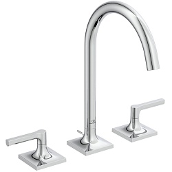 Ideal Standard Joy Neo Смеситель для раковины, на 3 отв, с донным клапаном, цвет: хром