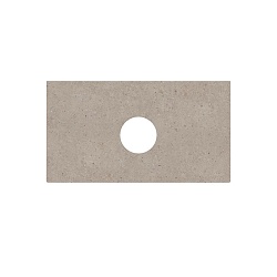 Kerama Marazzi MAGICA Столешница из керамогранита для накладных раковин Риккарди 90 см, бежевый матовый (без отв.)