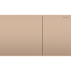Geberit Sigma70 Клавиша для двойного смыва, квадратная: красное золото / Матированный, легкоочищ. покр., B=25см