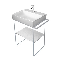 Duravit DuraSquare Консоль металлическая напольная с раковиной 50x47см, с полотенцедержателем, цвет: хром