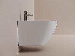 Биде подвесное Ceramicanova Whirl, с крепежом для полностью скрытого монтажа, цвет белый, арт. CN11008