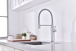 Смеситель для кухни Vincea VKF-101CH, хром,