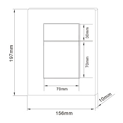 Кнопка смыва ABBER AC0123MB пневматическая, черная матовая