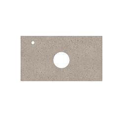 Kerama Marazzi MAGICA Столешница из керамогранита для накладных раковин Риккарди 90 см, бежевый матовый