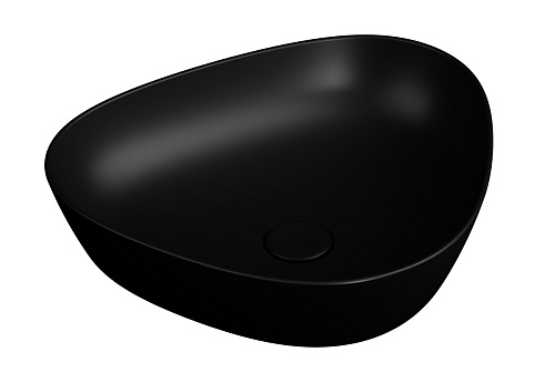 Раковина чаша VitrA Plural 7812B483-0016 47 x 40 см накладная матовая черная антибактериальное покрытие Hygiene + Clean