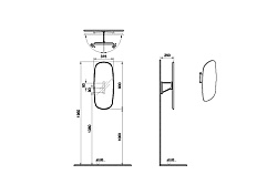 Плоское зеркало VitrA Plural 64059