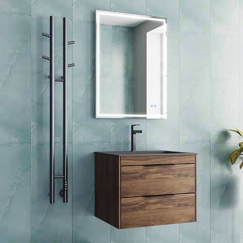 Полотенцесушитель электрический Vincea VTD-1D2GE 25х130, графит, таймер,