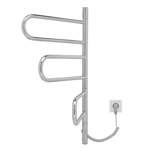 Полотенцесушитель электрический Vincea VTD-1R2CE 44х80, хром, таймер,