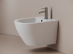Биде подвесное Ceramicanova Whirl, с крепежом для полностью скрытого монтажа, цвет белый, арт. CN11008