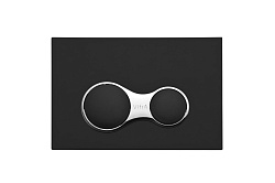 Кнопка смыва для инсталляции VitrA Sirius 740-0411 матовая черная двойный смыв