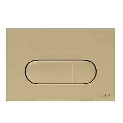 Кнопка смыва для инсталляции VitrA Root Round 740-2225 брашированное золото двойный смыв