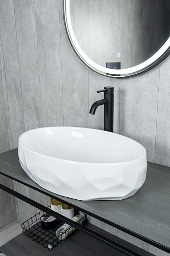 Раковина Gid 9030wx 51241 накладная белая 60x40x15